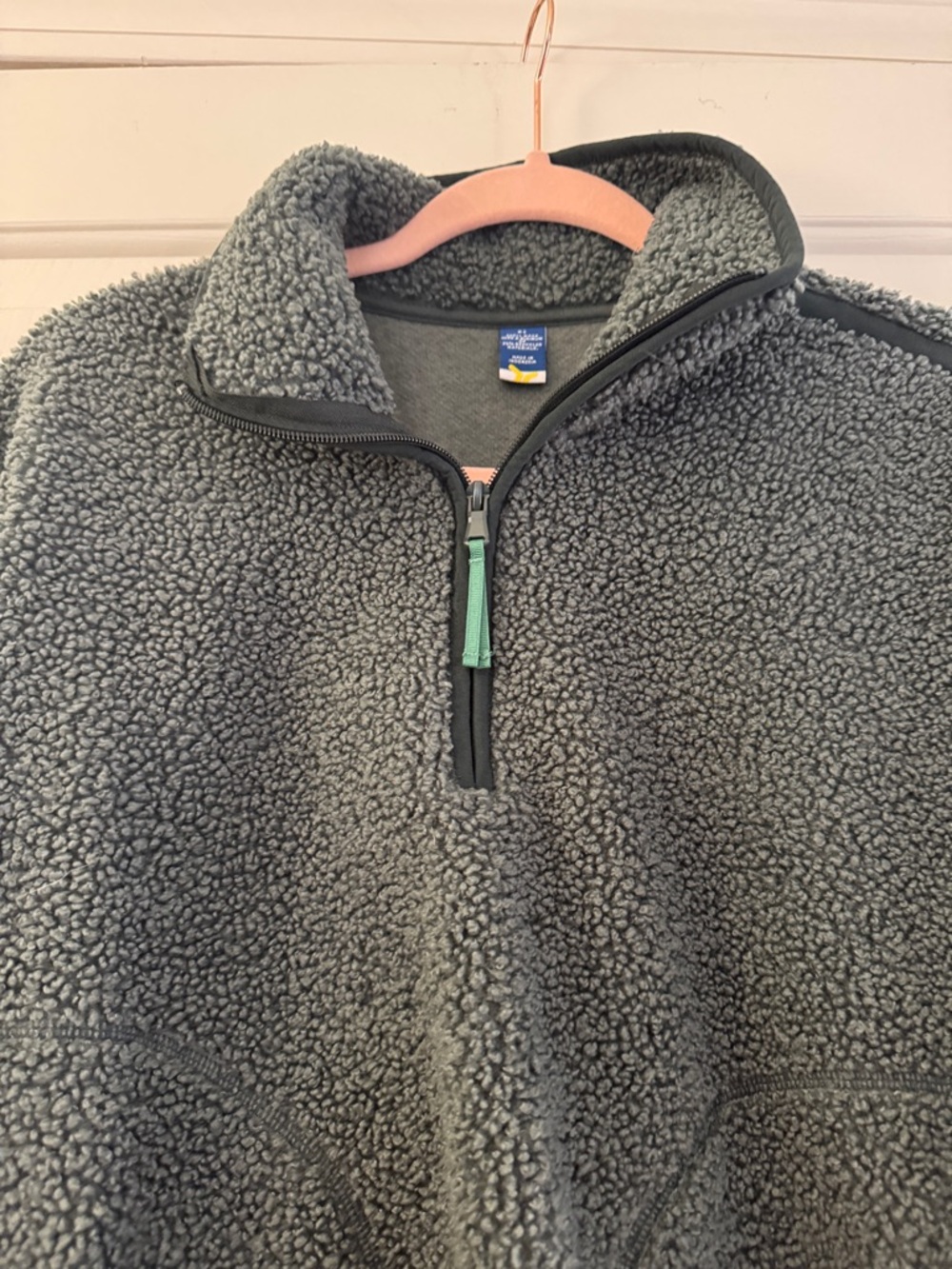Old Navy Cozy Sherpa Half-Zip Pullover - Picture 3 of 6